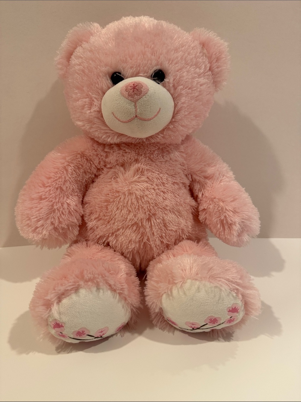 Build a Bear Pink Cherry Blossom Bear Plush